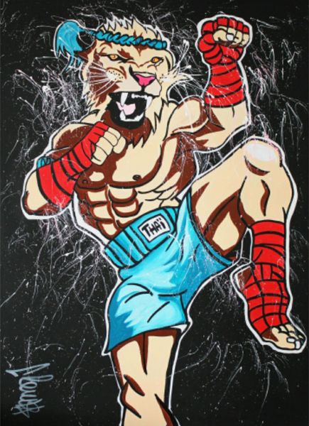 

clem$ thai lion art painting home decor handpainted &hd print oil painting on canvas wall art canvas pictures 200729