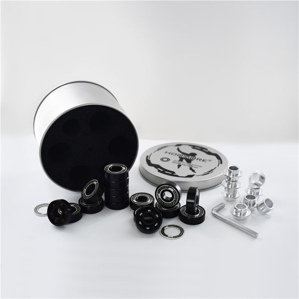 

skateboarding inline speed 608 skates bearing black golden 608z 608rs race skating for mpc ct ps dual covers 6-beads