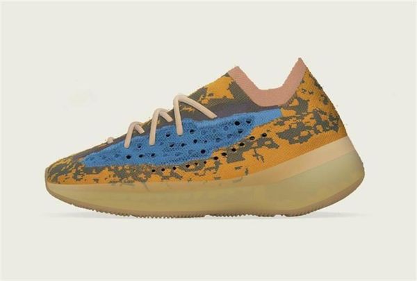 

2020 originals 380 blue oat q47306 reflective alien men women running shoes kanye west authentic sports sneakers with box 0q0, Black