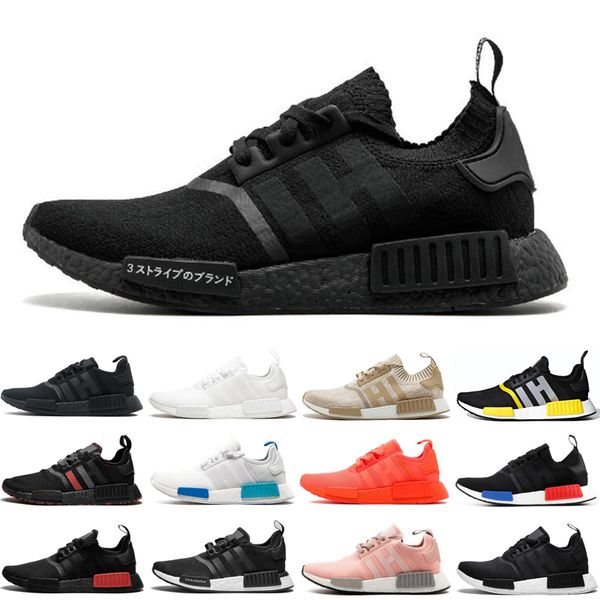 

adidas новые nmd r1 v2 мужчины женщины кроссовки на открытом воздухе тройной черный белый thunder розовые мужские женские кроссовки тренажёр