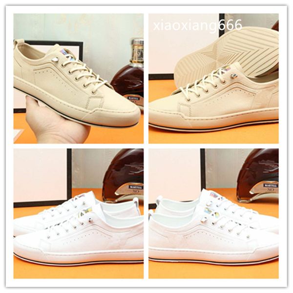 

new men's fashion casual shoes imported italian first layer cowhide breathable deodorant workmanship fine rubber wear-resistant non-sli, Black