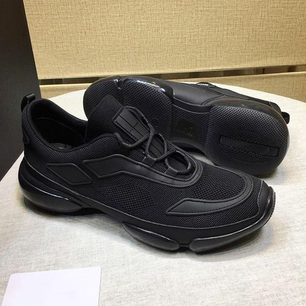 

new arrival knit fabric cloudbust sneakers men 's shoes autumn and winter breathable vintage sneakers casual sports low men shoes, Black