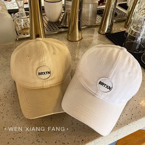 

rdq7e khaki sunscreen women' hat baseball cap female hat korean style color all-match short eaves character student female baseball ca, Blue;gray