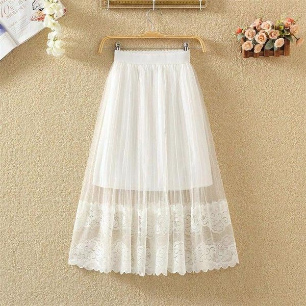 

lace маѬлев женин новй ве-ма Ѭедней длин skirtlace плииѬованне skirtfairy маѬли, Black