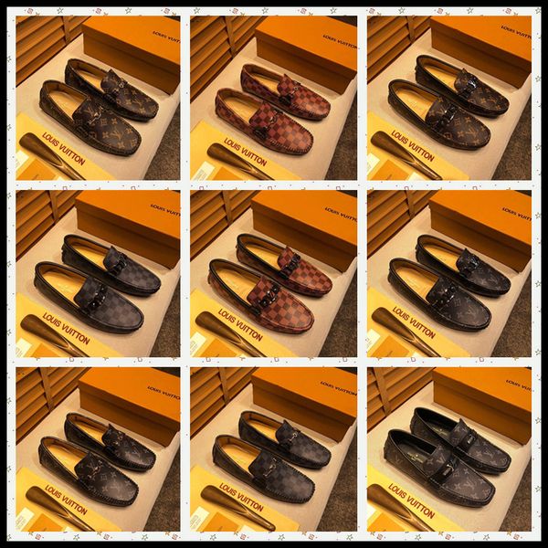 

20ss best luxury mens мокасины кожаные ботинки платья венчания вскользь walk обувь делопроизводство сделано в италии обувь топы размер 38-46, Black
