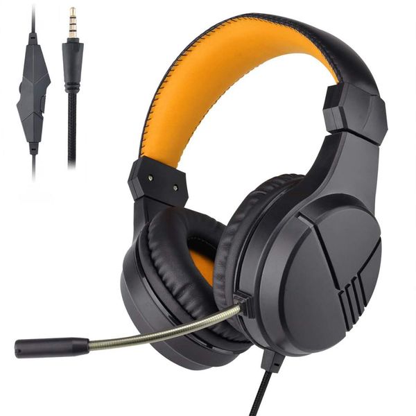 Stereo-Gaming-Headset für PS4 Pro, PC, Switch, Xbox One s x Controller, Over-Ear-Kopfhörer mit Geräuschunterdrückung und Mikrofon, für Laptop Alienware