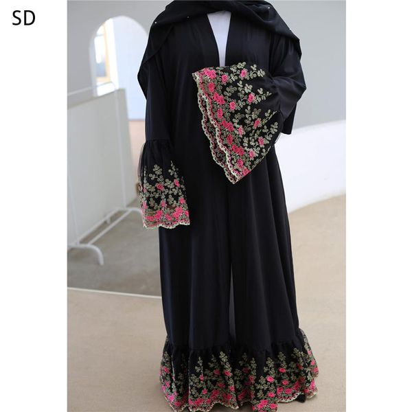 

flare sleeves abaya dresses hijab muslim women caftan turkish islamic clothing kaftan robe musulman bangladesh abayas islam, Red