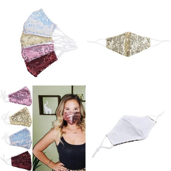 

новый роскошный bling bling блестки face mask summer дышащий солнцезащитный двухслойный велоспорт маски маски мода бесплатная доставка ulxbb