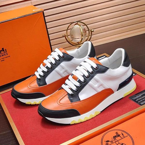 

2020 men shoes fashion trail sneaker calfskin sports shoes chaussures pour hommes mens shoes casual zapatos de hombre luxury flats lace up