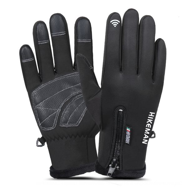 

nnp0q outdoor warm warm wool gloves wool gloves winter touch screen men's and women's windproof waterproof riding full finger zipp