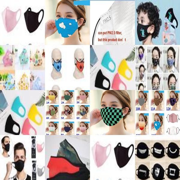 

pm2.5 women dust mask anti smog mask printed cloth mask can be washed and reused dhl shipping xd23374 qqds vctfj