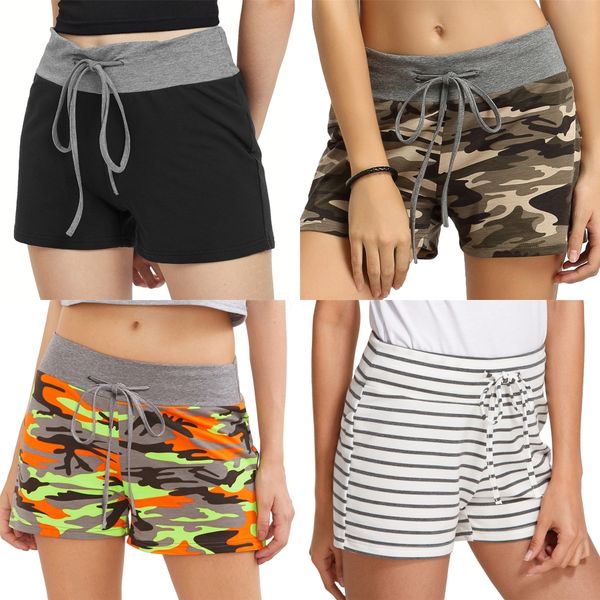 

2020 summer checkerboard plaid zipper women high waist shorts#7951, White;black