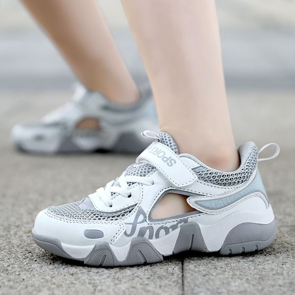 

2020 new summer single net hollow breathable sneakers sneakers and children shoes children's shoeschildren's casual shoes, Black