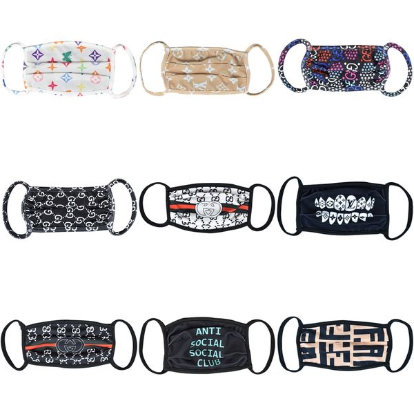 

designer face mask anti-dust earloop mouth mask with breathing valve adjustable reusable masks soft breathable anti dust protective masks#84