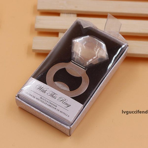 

bottle opener diamond ring shaped alloy tool wedding party birthday baby shower favor gift souvenirs bottle opener
