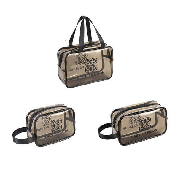 

transparent make up bag waterproof travel toiletry kits thickened pvc cosmetic bags women's beauty case makeup toilet bag