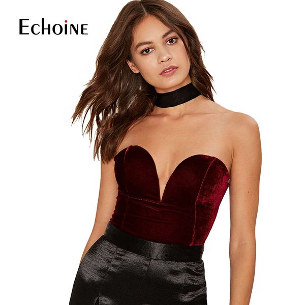 

2020 new sleeveless slim fit velvet bodysuit women v neck backless lace up romper jumpsuit velour feminino vestido roupas, Black;white
