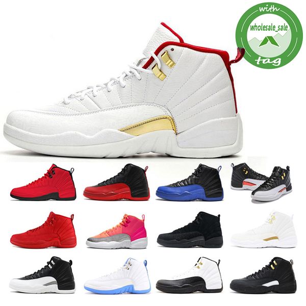 

12s punch michigan reverse flu game reverse taxi 12 men basketball shoes gym red university blue cny sports sneakers mens trianers