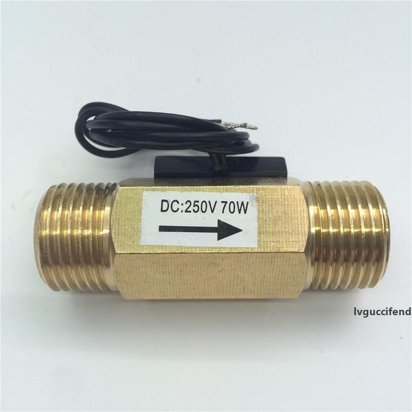 

g1/2 dc250v 70w external teeth reed type magnetic water heater induction brass flow switch