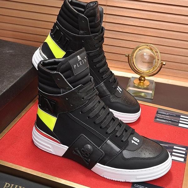 

drop ship mens shoes zapatos de hombre outdoor walking sports footwears comfortable fashion design lace -up high luxury men shoes, Black