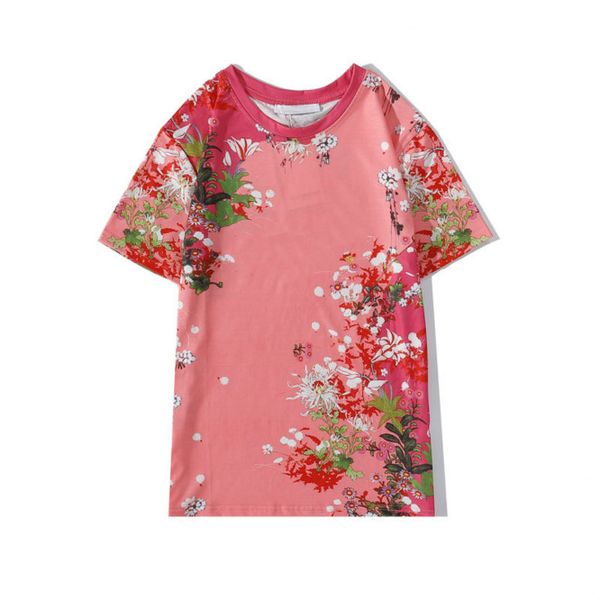 

greatchy mens t shirt 20ss letter in front fashion flower pattern tees trendy hip hop t-shirts casual boys summer new tee, White;black