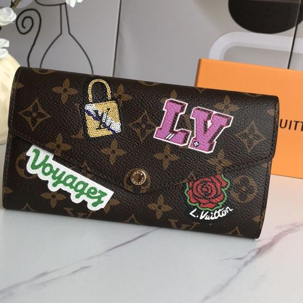 

fashion classic lady leather long wallet women money coin pocket wallet purses handbag card holder female purse with origin box sale