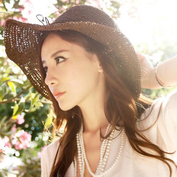 

miss xiaoqiaotian new travel holiday big brim cap beach sun hat foldable beach straw hat, Blue;gray