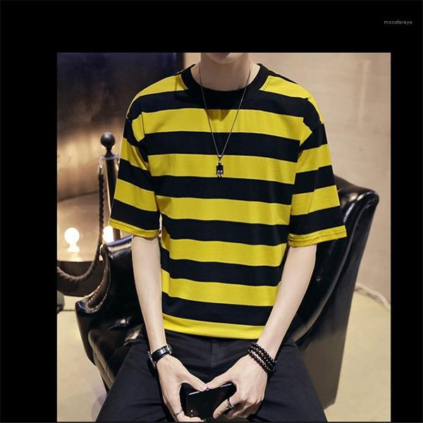 

выбор тройники mens конструктора футболка полосатого printed casual с коротким рукавом тройников сыпучего contrast цвет мода дышащий mens to, White;black