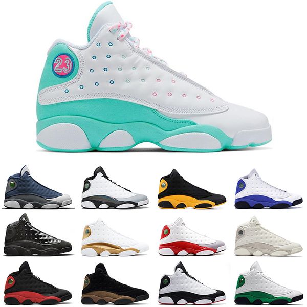 

13 jumpman 13s womens basketball shoes white soar green pink 2020 playground cny reverse he got game bred mens trainer sneakers us 7-13