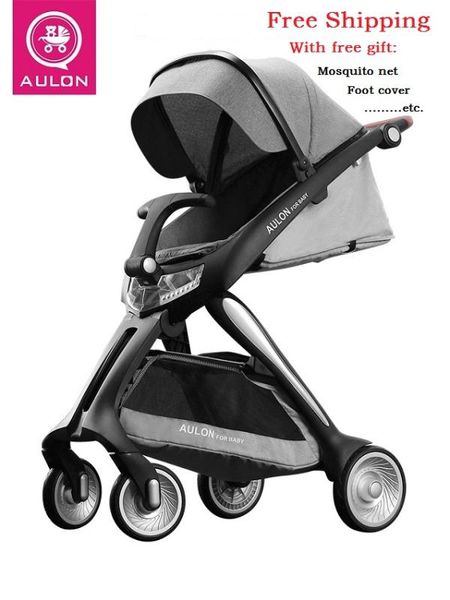 

aulon new carriage high landscape baby stroller luxury foldbale pram ing