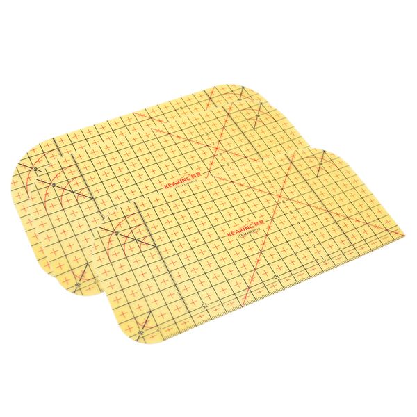 

3x diy patchwork ironing control ruler sewing tools knitting accessories, Black