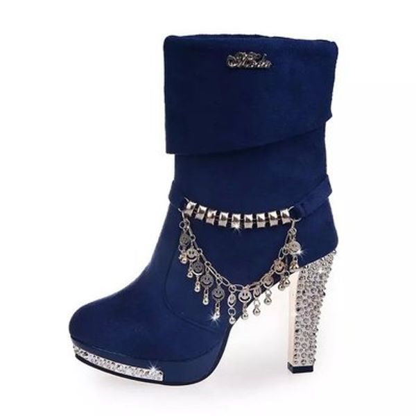 

2020 autumn and winter new trendy shoes nubuck leather women's boots thick heel casual all-match plus size women's short boots, Black