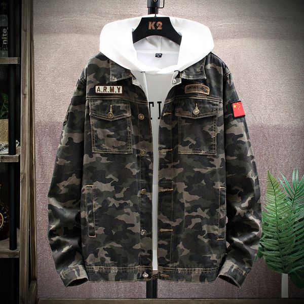 

autumn new casual youth camouflage autumn new casual denim youth camouflage jacket men's denim jacket men's, Black;brown