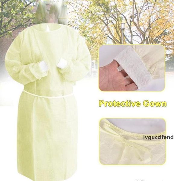 

disposable protection gown non woven dustproof anti splash clothing safely protection clothes working clothes aprons dda189