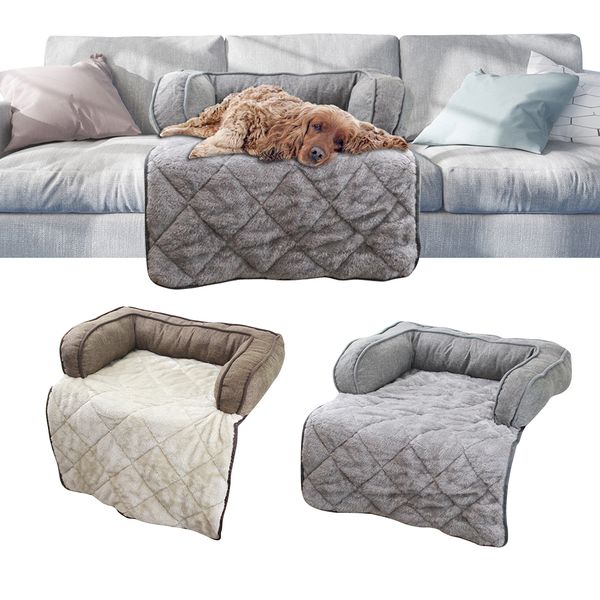 

2x comfort plush pet sofa bed for pets deep sleep, dog and puppy bed