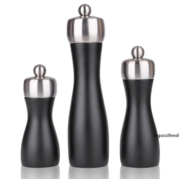 

mokithand wooden pepper and salt mills food safe carbon steel grinder 5 6 8 manual pepper grinder kitchen tools for sea salt t200323
