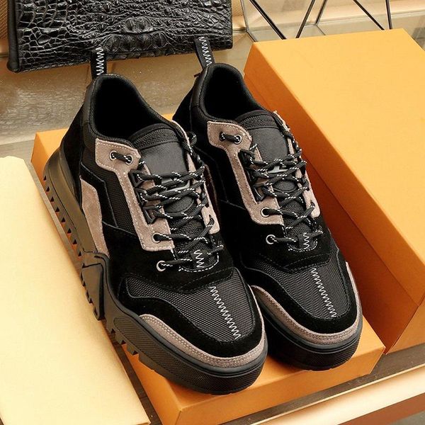 

hiking sneaker men 's shoes fashion brands luxury footwears outdoor walking low casual mens shoes chaussures pour hom, Black