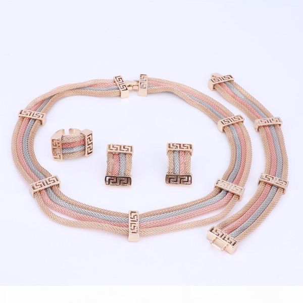 

dubai jewelry set filled necklace bracelet, women lndian elegant wedding for party dubai fashion beads jewelry sets, Black