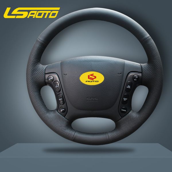 

braiding cover for the steering wheel cover for santa fe 2007 2008 2009 2010 2011 2012 steering wheel case car styling