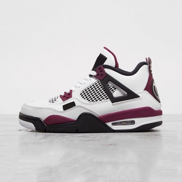

paris paname psg 4 mens basketball shoes saint german white grey black bordeaux 4s outdoor trainers men sports designer sneakers us 7-13
