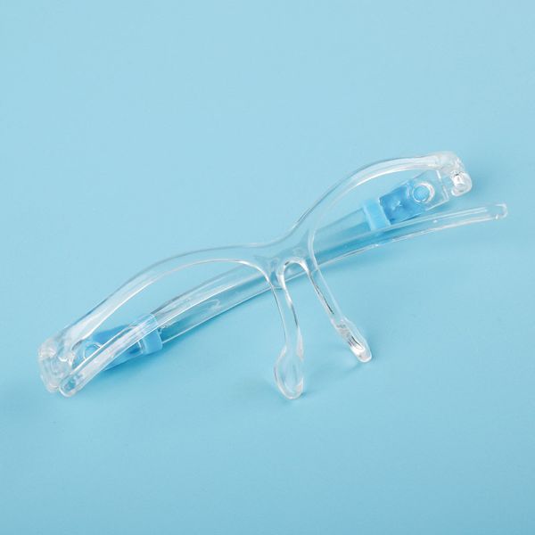 

hd transparent pet plastic protective masks oil-splash proof anti-fog face shield with sponge factory wholesale price reuseable dwe495