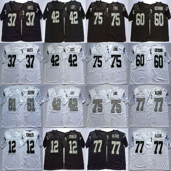 

lester hayes ronnie lott otis sistrunk howie long lyle alzado college jersey ncaa retro football jerseys stitched mens white black