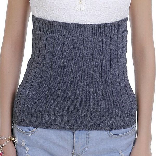 

cashmere waist protection double-layer soft thickened wool warm palace warm stomach belt wool waist protection, Black;gray