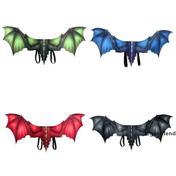 

cosplay halloween dragon wings costume non woven fabrics six colors carnival party supplies wing props 26sz e1