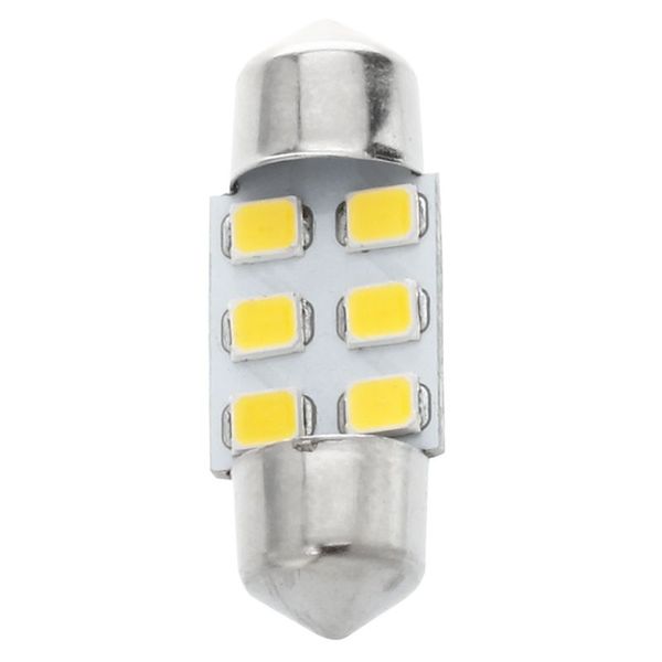 

8 x 31 mm 6 smd led warm white car internal garland map reading lamp