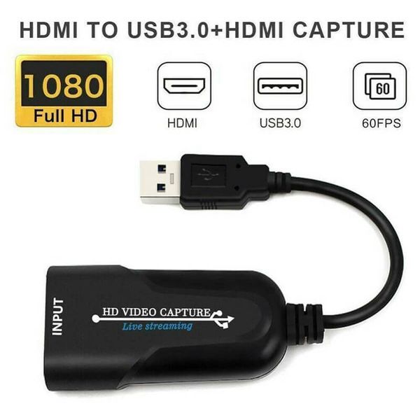

hdmi to usb 3.0 video capture card 1080p hd recorder game/video live streaming tool