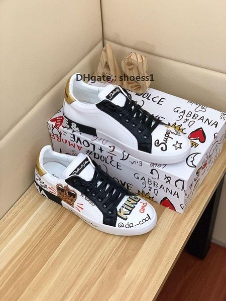 

2021-2020x fashion high -end leather alphabet low -outdoor flat sneakers ,high -quality casual wild fashion men 's shoes ,size :38, Black