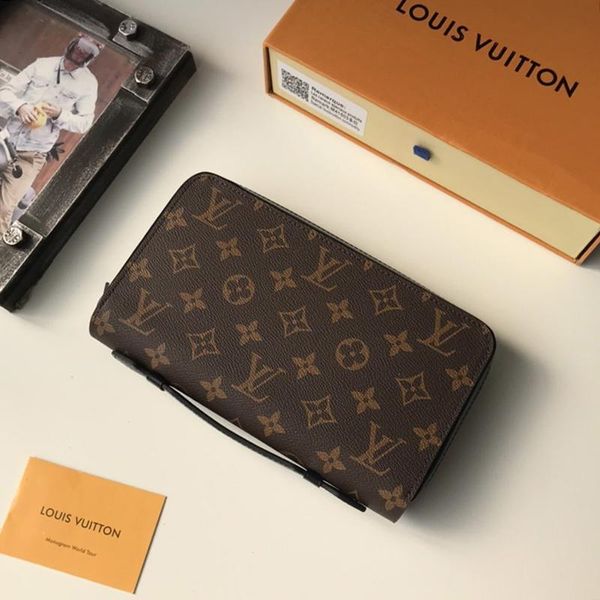 

drop ship mens wallet purses vintage style handbags purses money coin pocket long leather wallets luxury designer zipper men purse sale