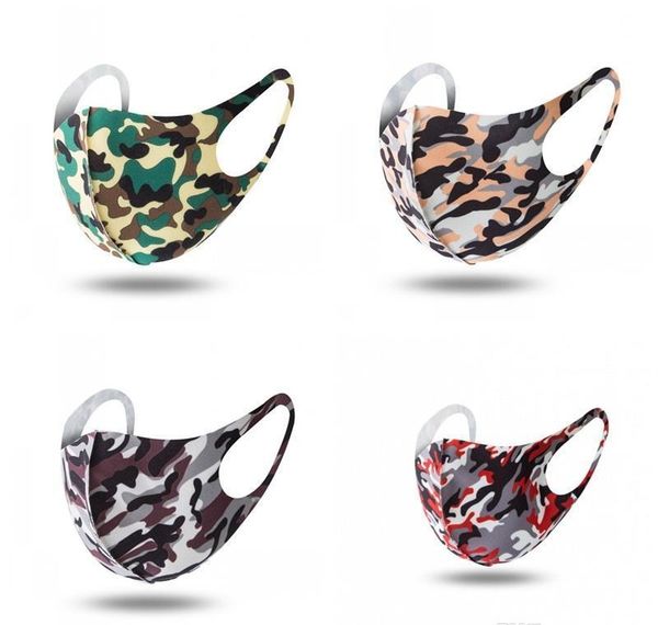 

reusable sun uv protection respirators folding camo printed anti splashing dust mask cover sunshade face mouth masks mascherine 1 5qy tuav