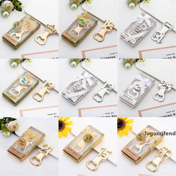 

digital bottle opener alloy beer bottle corkscrew digital 18 21 25 30 40 50 60 birthday party bottle opener gifts